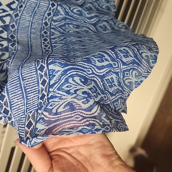 Chico’s Blue Embellished pullover tunic sz 3(16-18) - Picture 10 of 10